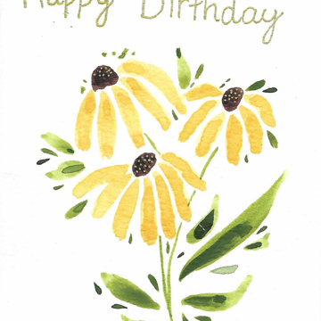 Happy Birthday Mom - Watercolors
