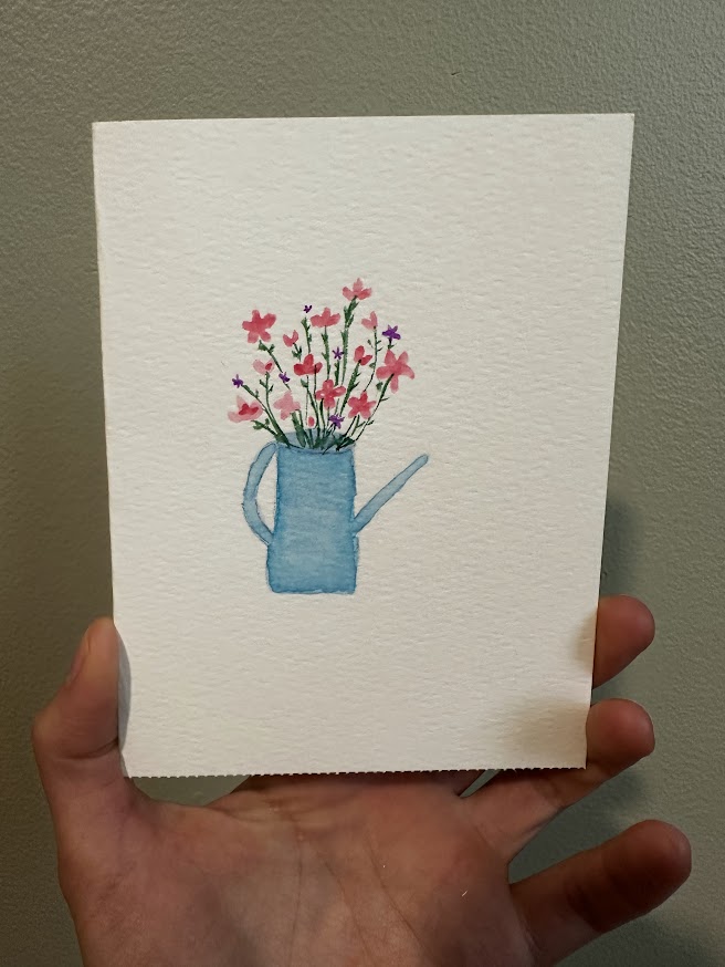Blue Watering Can