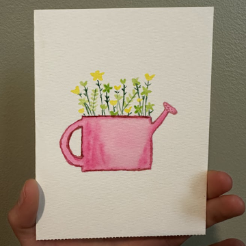 Watering Can - Watercolors