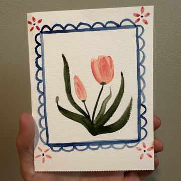 Two Tulips - Watercolors