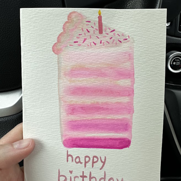 Eat Cake - Watercolors